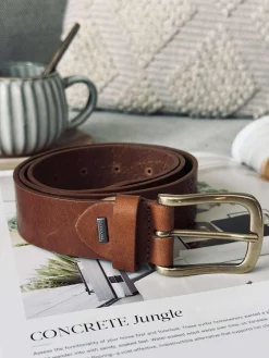 Jeans bælte - Missouri cognac