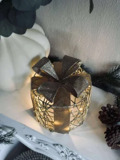 Julegaver med led lys - 3 stk.