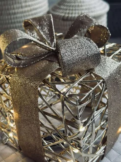 Julegaver med led lys - 3 stk.