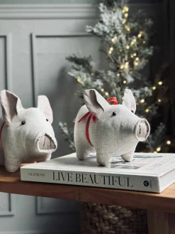 Julegris med sløjfe - Sand