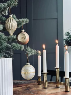 Julekugler i glas GOLD - Pakke med 3 stk