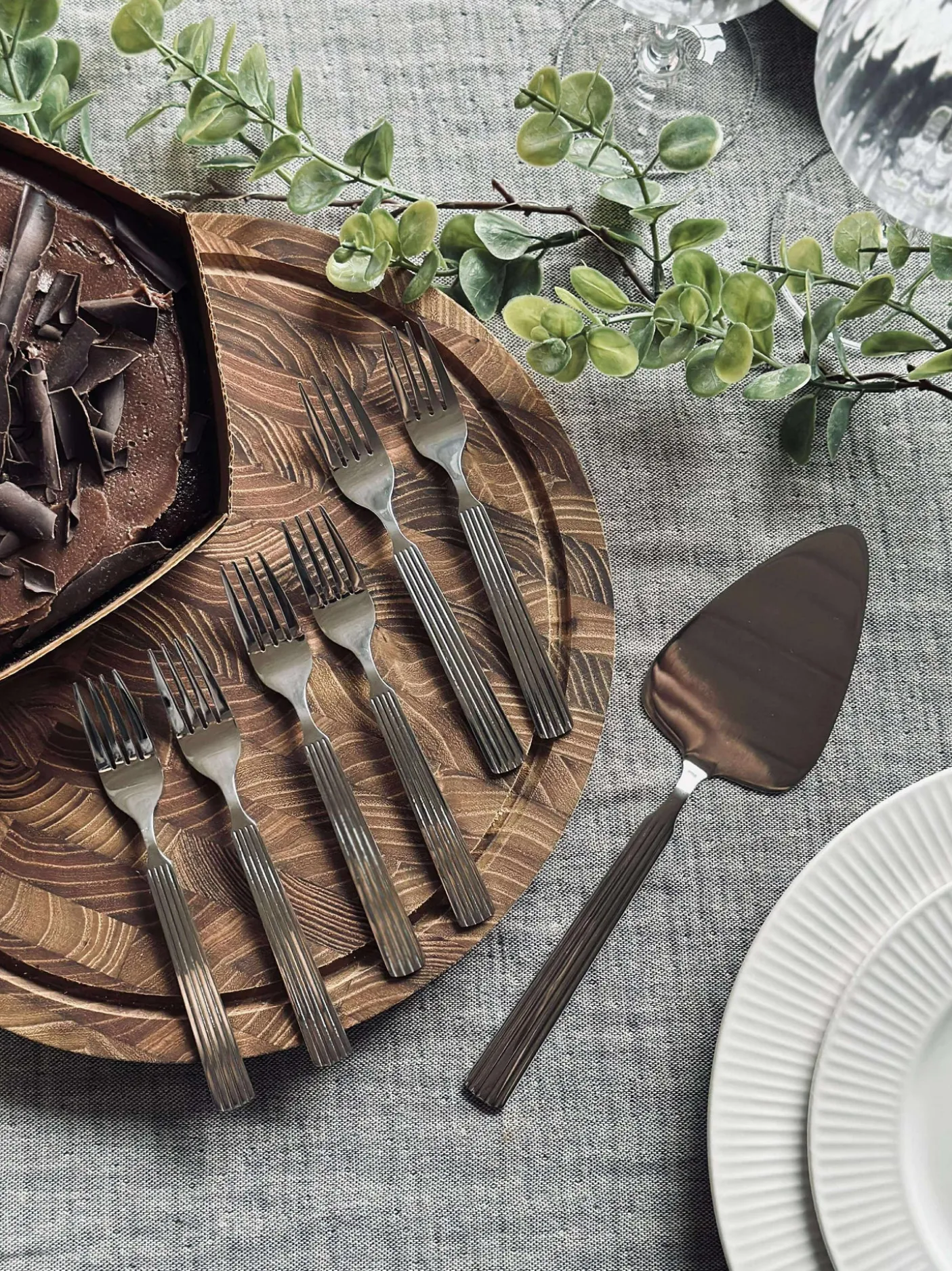 Kagesæt Ester - Rustfrit stål