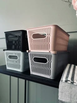 Kasse til opbevaring stabelbar – Color mix Lille