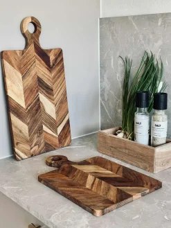 Kasser Akacie - Sæt med 2 stk.