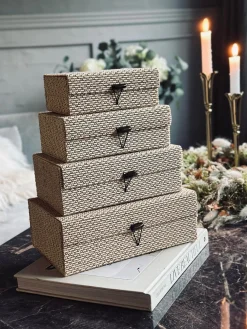 Kasser Nature - Sæt med 4 stk