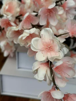 Kirsebærgren med lys - Rosa