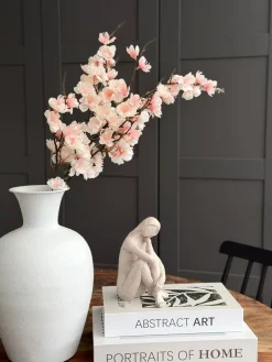 Kirsebærgren med lys - Rosa