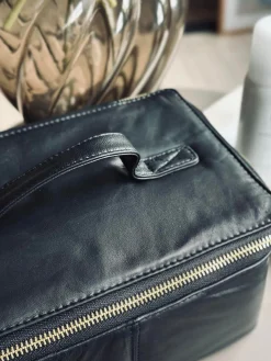 Klassisk kosmetiktaske - Black / gold