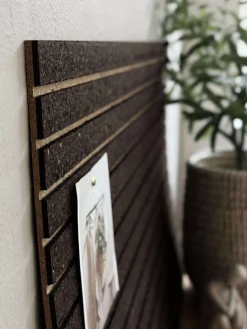 Korkplade med panel effekt NEW Dark - Støjdæmpende