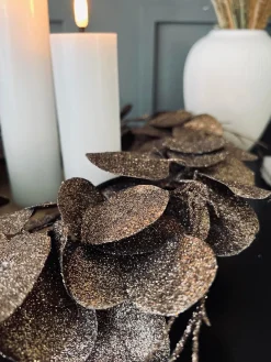 Krans med glimmer - Brun