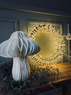 Krans med mikro led lys - 38cm