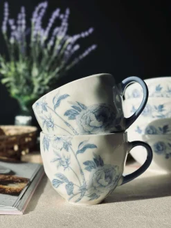 Krus Flora Blå