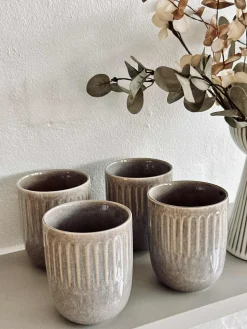 Krus Stentøj – Pakke med 4 stk - Flere farver