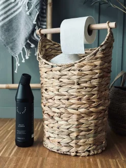 Kurv m. toiletpapirholder – Lys Natur