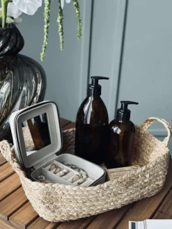 kurv med hank - Jute