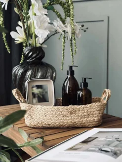 kurv med hank - Jute