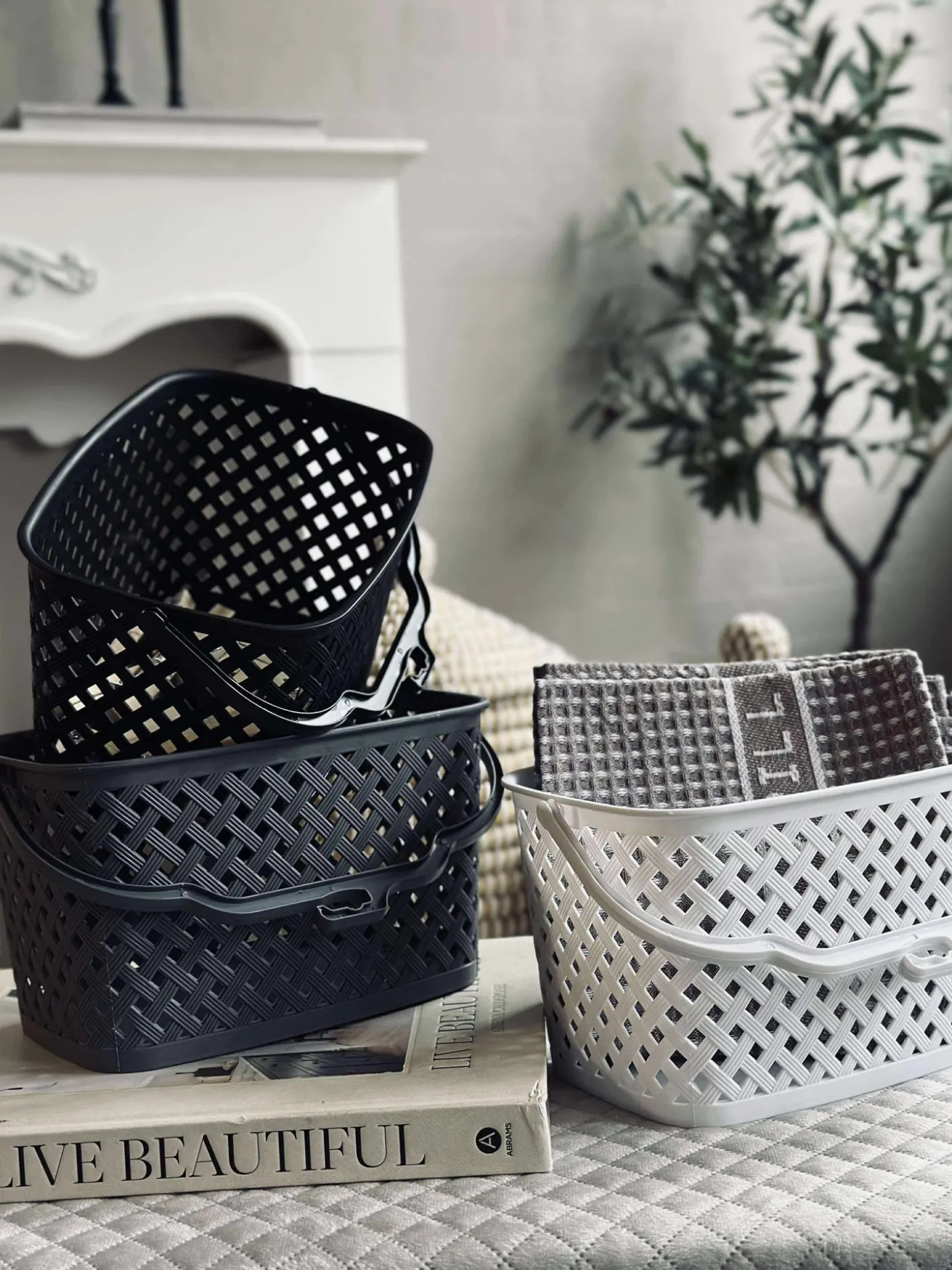 Kurv med ophæng - Color mix