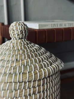 Kurve med låg i søgræs - Sæt med 2 stk.