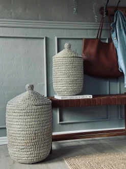 Kurve med låg i søgræs - Sæt med 2 stk.