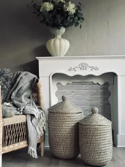 Kurve med låg i søgræs - Sæt med 2 stk.