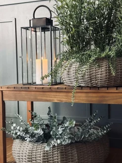 Kurvesæt Rattan - Natur 2 stk.