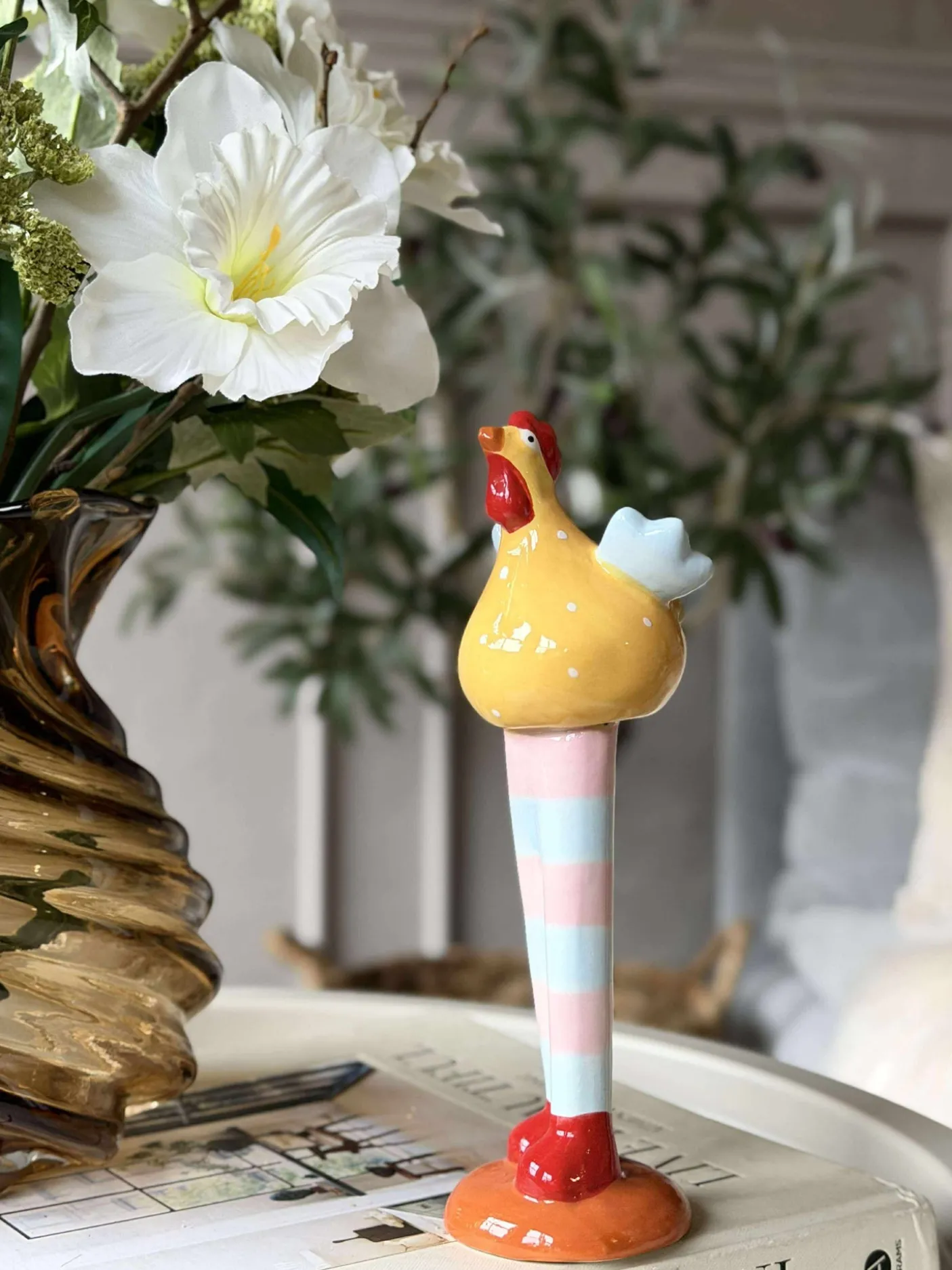 Kylling med lange ben - Gul