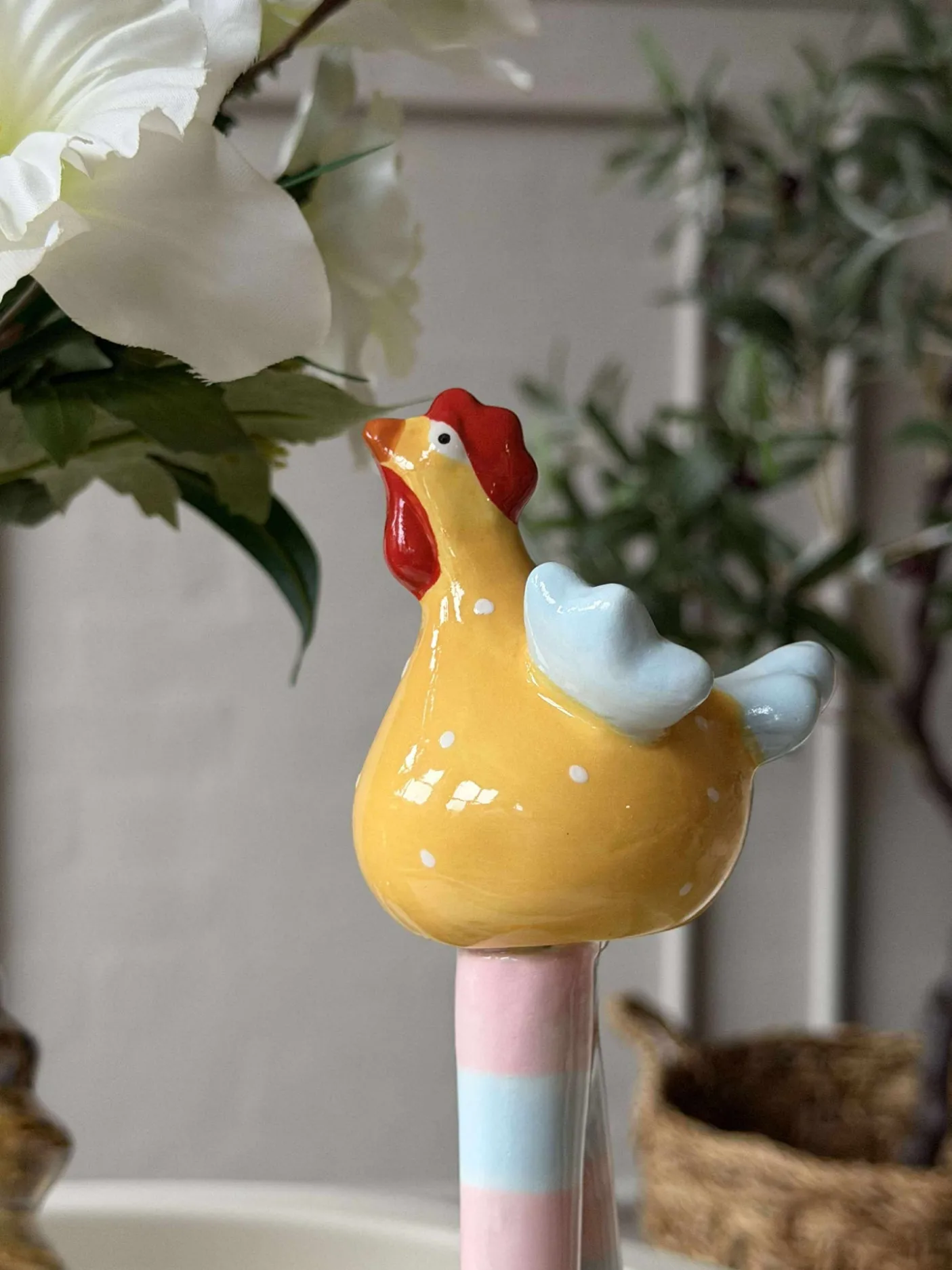 Kylling med lange ben - Gul