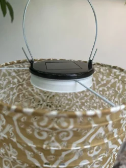 Lampe cylinder med solceller - SUMMER GOLD