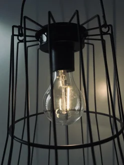 Lampe med solceller – Black metal