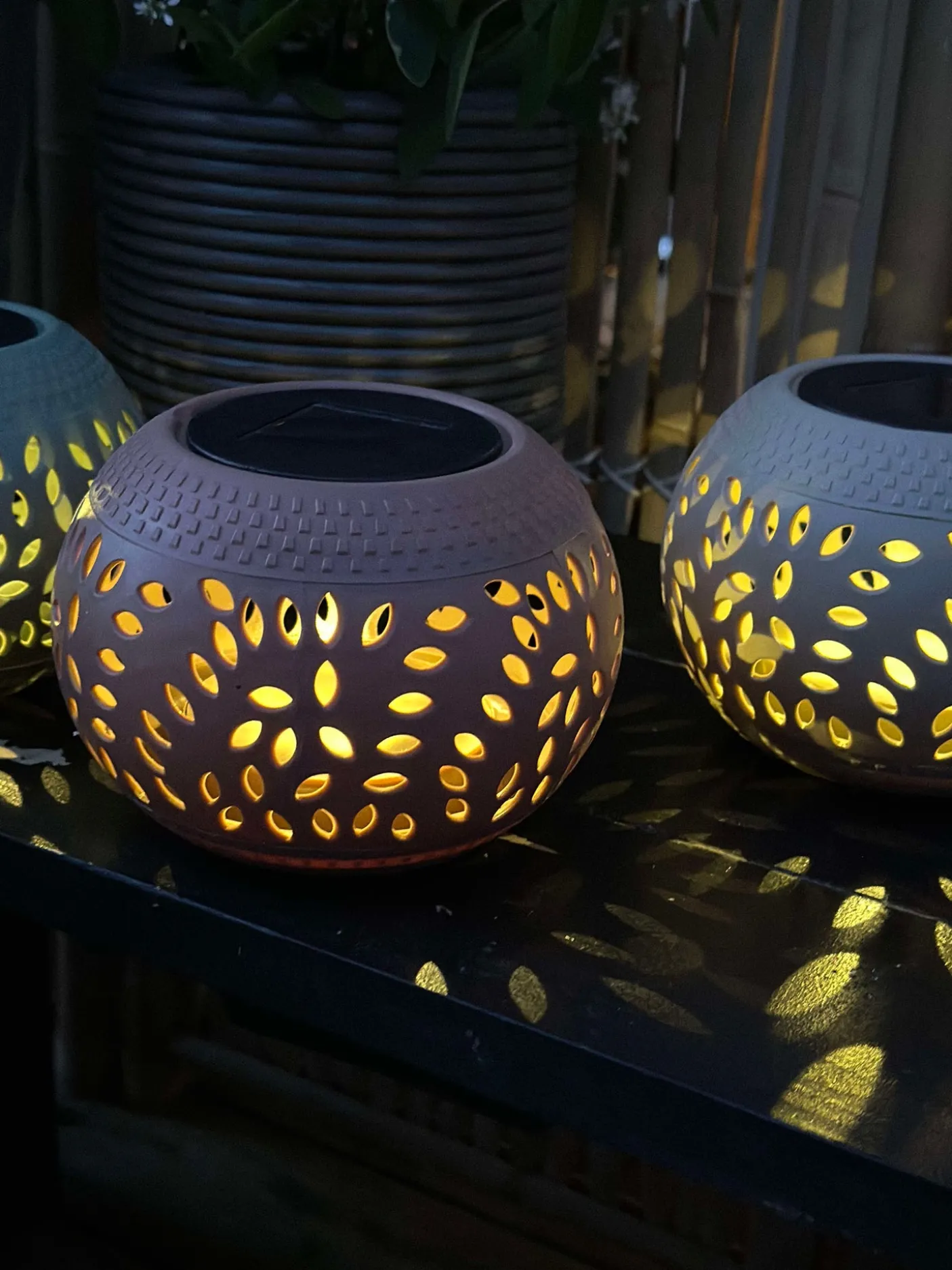 Lanterne FIONA Solar - Old rose