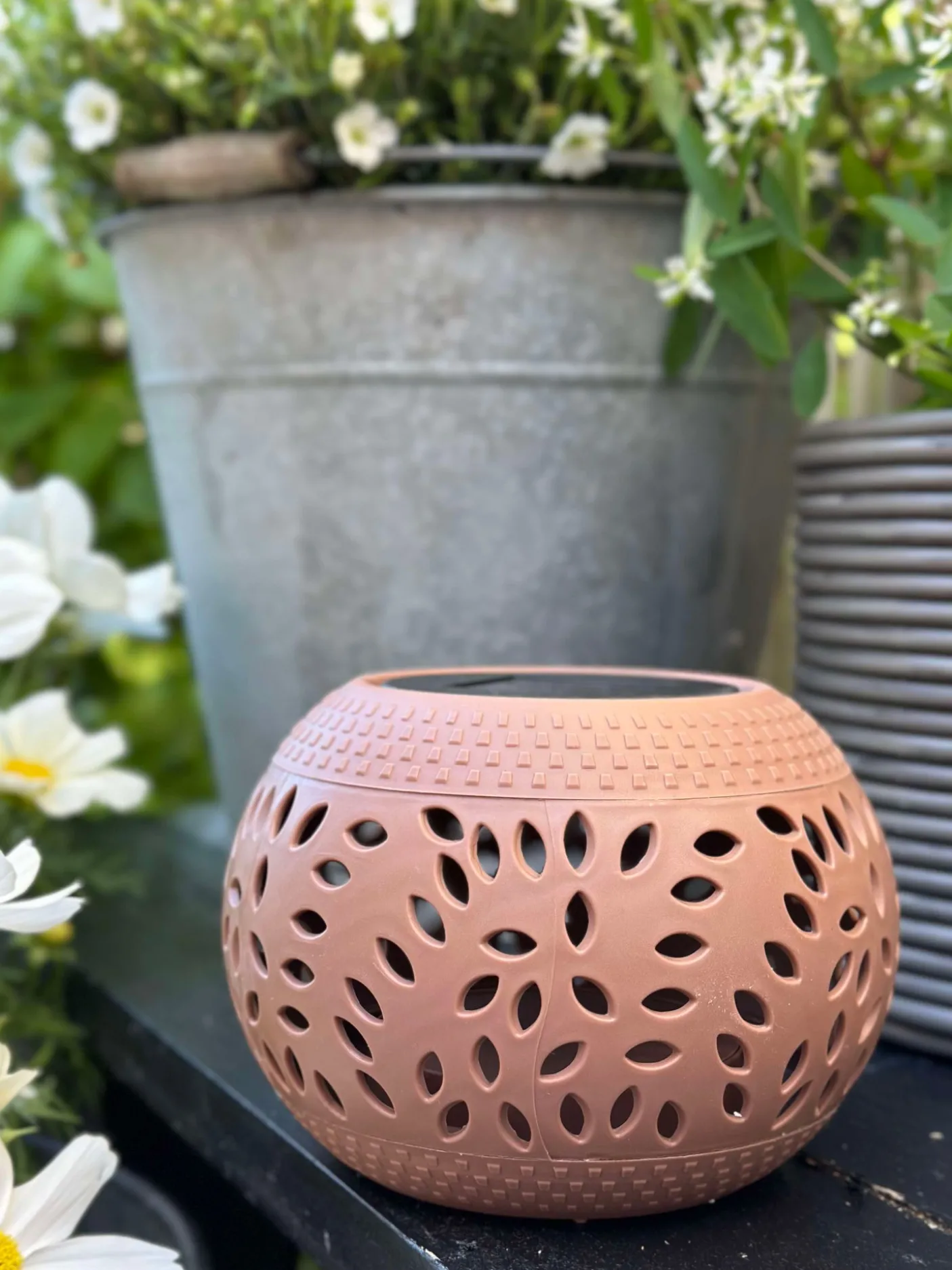 Lanterne FIONA Solar - Old rose