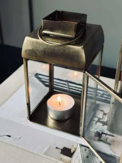 Lanterne Guld - Flere størrelser