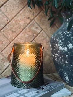 Lanterne i glas - Grøn