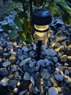 Lanterne m. Effekt – Solceller – Tilbud 2 stk