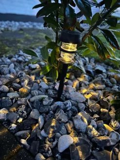 Lanterne m. Effekt – Solceller – Tilbud 2 stk