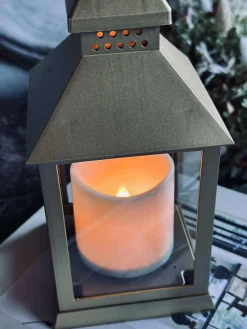 Lanterne m. Timer - Gold