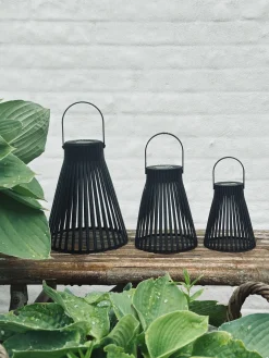 Lanterne med solceller - GARDEN BLACK 24cm