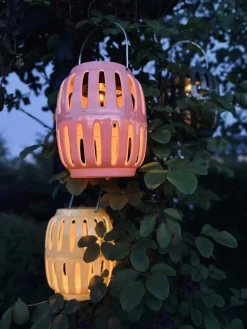 Lanterne med solceller – Yellow summer