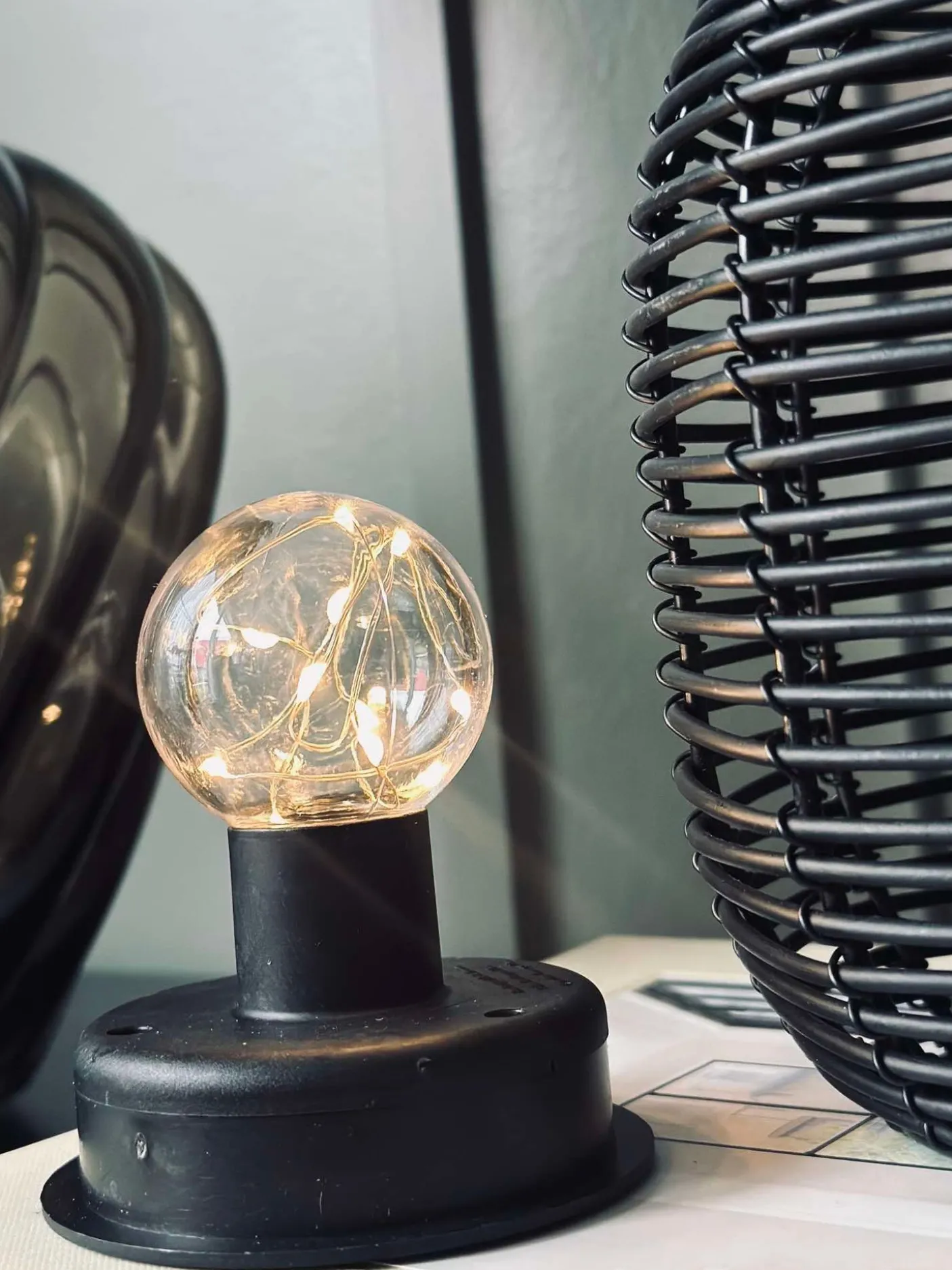 Lanterne på spyd Black - Solar