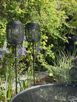 Lanterne på spyd Black - Solar