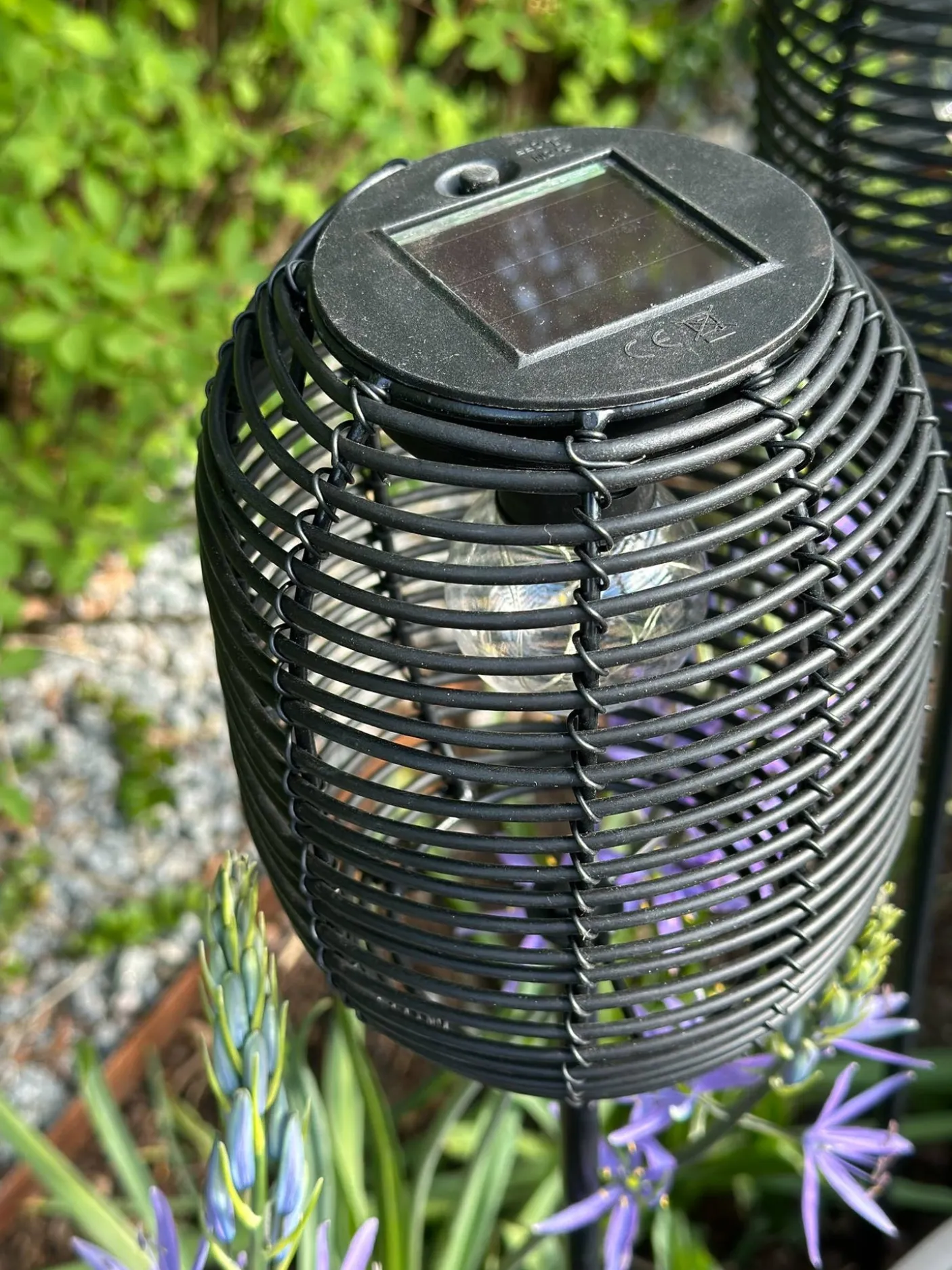 Lanterne på spyd Black - Solar