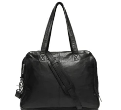 Laptop taske i blødt skind // Sort Deluxe