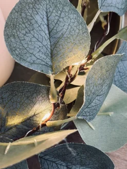 LED Bloklys / Hvid rustik – 3 stk