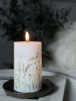 LED Bloklys Flower TWINKLE - 12,5cm