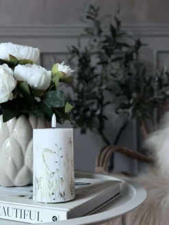 LED Bloklys Flower TWINKLE - 12,5cm