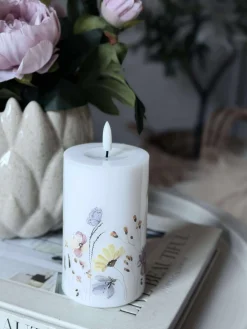 LED Bloklys Flower TWINKLE - 12,5cm