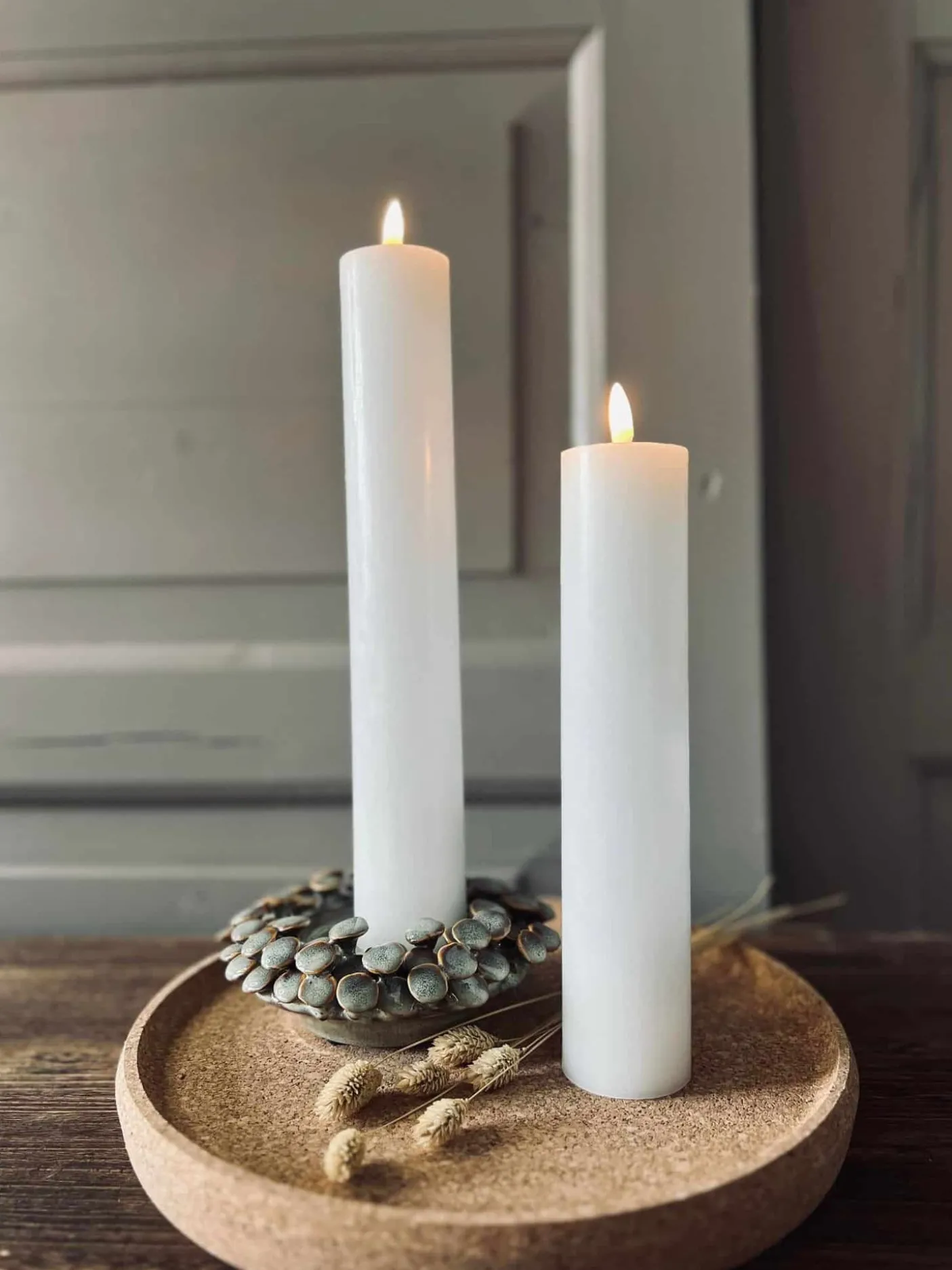 Led bloklys med flad top – H17.5cm