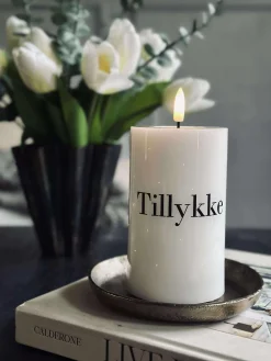 LED Bloklys TWINKLE - Tillykke