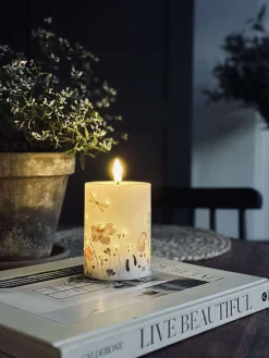 LED Bloklys Twinkle flora