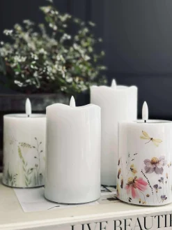 LED Bloklys Twinkle flora